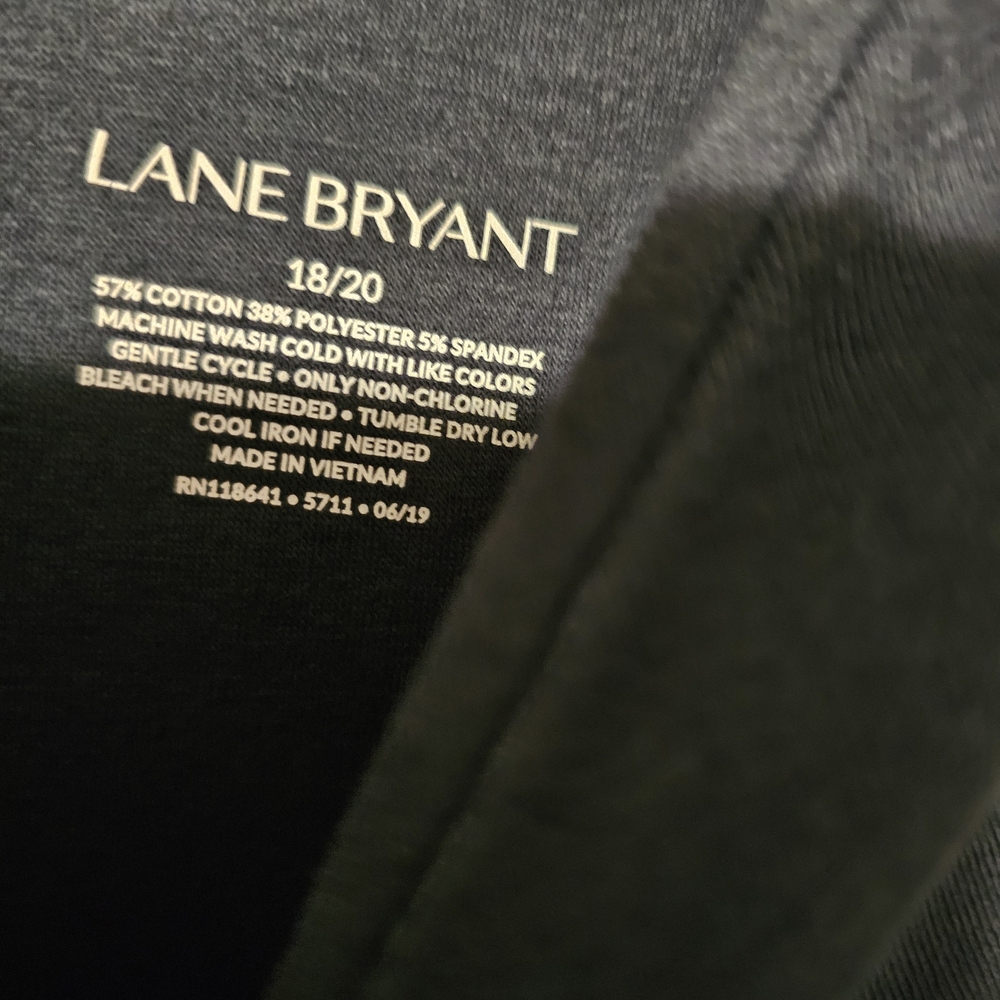 Lane Bryant Striped and Solid V-Neck Tops 18/20 - Picture 3 of 5
